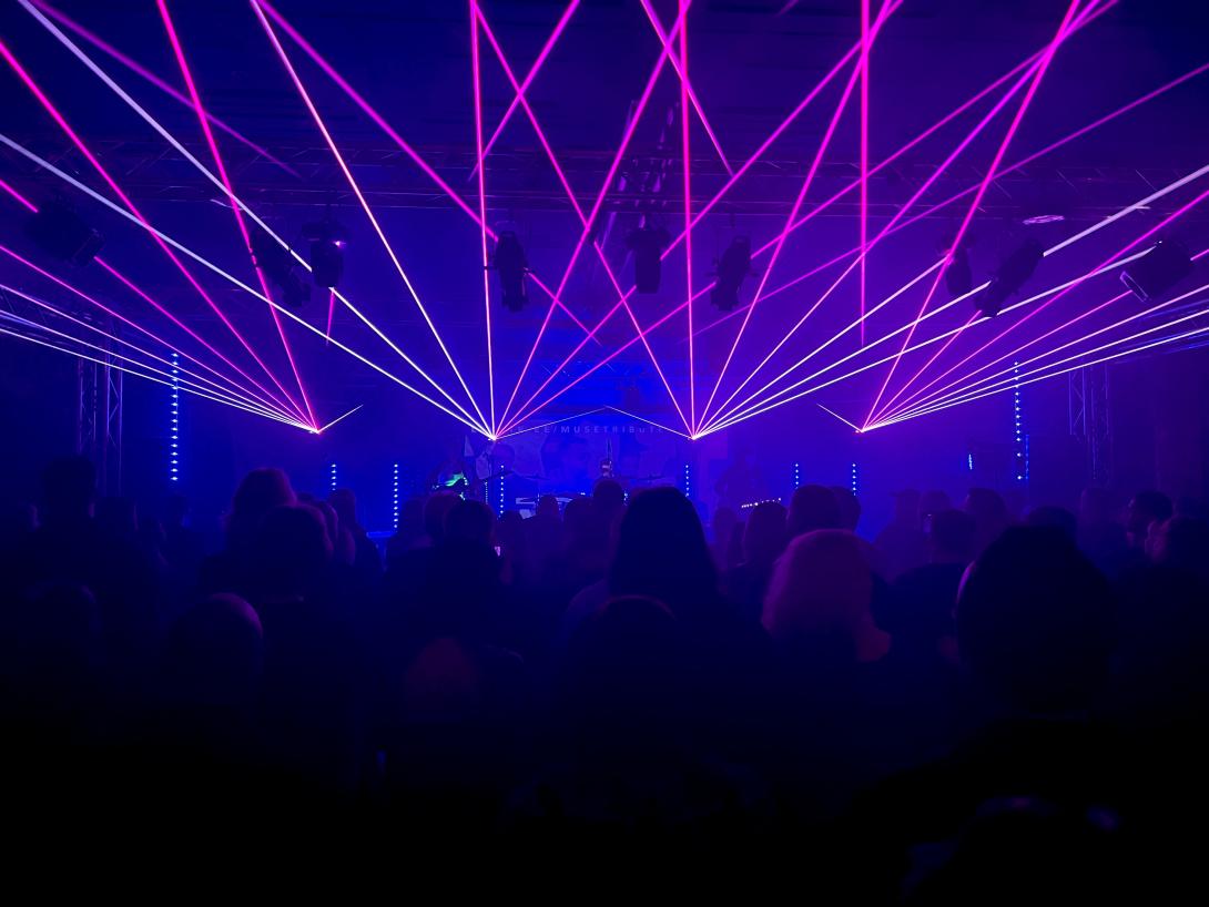 MUS3 Muse tribute laser show at The Birdwell Venue in Barnsley